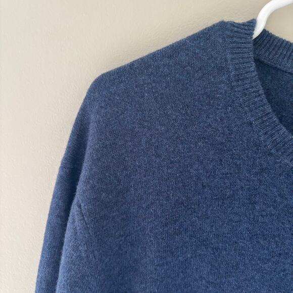 Mantovani Studio Men's Blue Italian Cashmere Sweater Size XXL - Picture 4 of 5